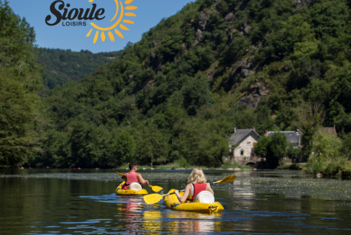 Canoeing down the Sioule - Cano Yak