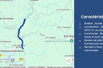 © No-kill course - The Sioule at Châteauneuf-les-bains_Châteauneuf-les-Bains - Fédération de Pêche 63