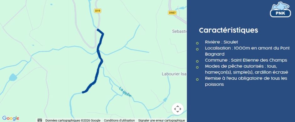 © No-kill trail - Le Sioulet at Saint-Etienne-des-Champs_Saint-Étienne-des-Champs - Fédération de Pêche 63