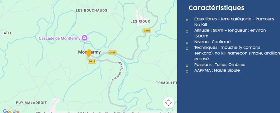 © No-kill trail - The Sioule at Montfermy_Montfermy - Fédération de Pêche 63