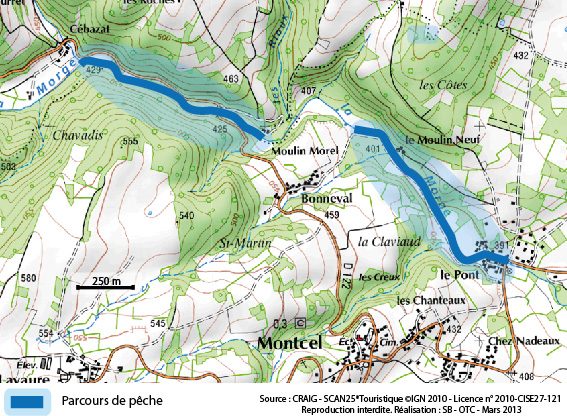 © Fishing trail - La Morge at Moulin de Morel - OT Combrailles