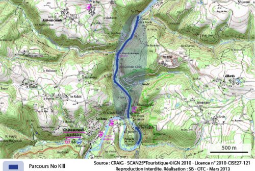 No-kill course - The Sioule at Châteauneuf-les-bains